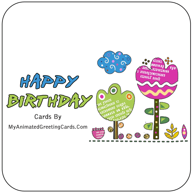 Happy Birthday Animated Birthday Cards By My Animated Greeting Cards