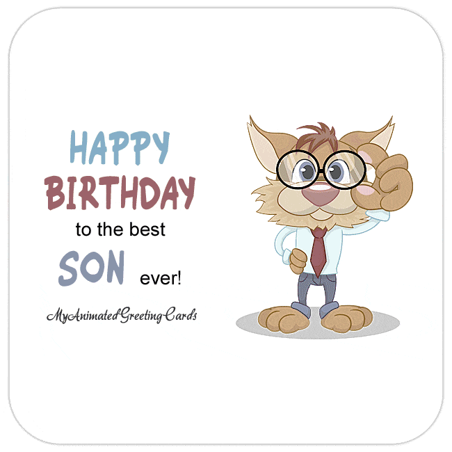 Animated Birthday Boy Card