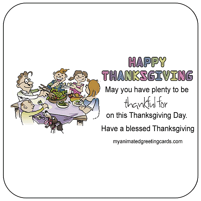 Thanksgiving cards for Facebook