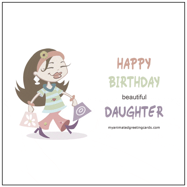 Happy-Birthday-Beautiful-Daughter-Animated-Girl-Shopping-Card